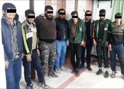 8 عضو باند سرقت در پاتوق سیاه