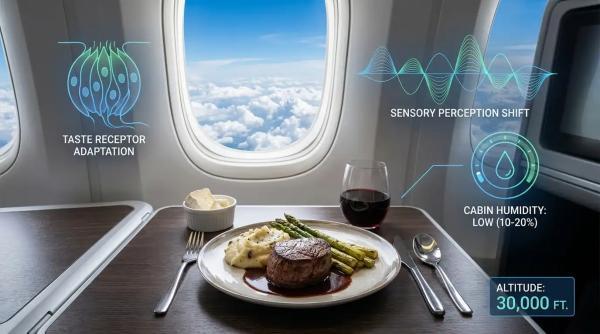 چرا در هواپیما غذا مزه واقعی ندارد؟